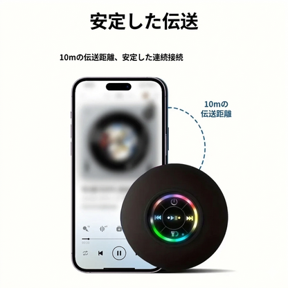 防水＆吸盤付きポータブルBluetoothスピーカー