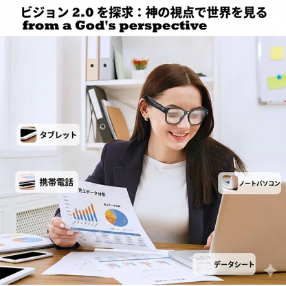 HD録画＆AI音声アシスタント搭載！スマートグラス