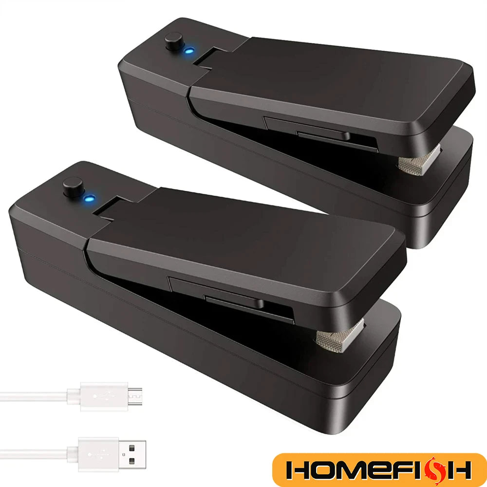袋をピタッと密封！USB充電式コンパクトシーラー