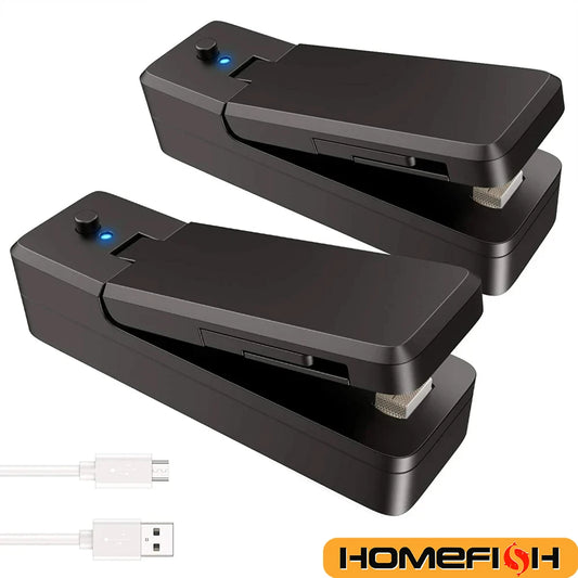 袋をピタッと密封！USB充電式コンパクトシーラー